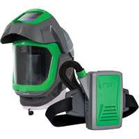 Masque de respirateur Z-Link avec joint de visage, visi&egrave;re & montage &agrave; ceinture, Respirateur &agrave; masque/Masque de soudage, Pile Lithium-ion Oxymax Inc