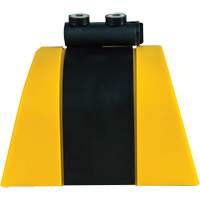 HAZLOK Safety Barrier System, Plastic, Magnetic Mount, 30', Black and Yellow Tape Oxymax Inc