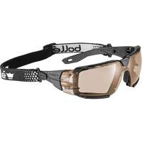 RUSH+ 2.0 XP M/L Safety Glasses with Black & Grey Frame, Copper Lens, Anti-Fog/Anti-Scratch, ANSI Z87+ Oxymax Inc