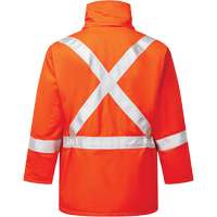 Avenger 9 oz High-Visibility Insulated Parka, Style 515, Men's, X-Small, Orange Oxymax Inc