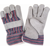 Rugged Fitters Gloves, Large, Split Cowhide Palm, Cotton Inner Lining Oxymax Inc