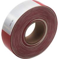3M Scotchlite Diamond Grade Conspicuity Sheeting Series 983, 2" W x 150' L, Red & White Oxymax Inc