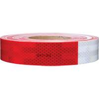 3M Scotchlite Diamond Grade Conspicuity Sheeting Series 985, 2" W x 12" L, Red & White Oxymax Inc