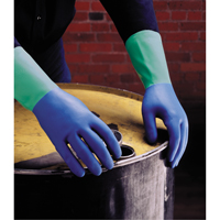 Protector™ Gloves, Size 6/Small/6.5, 13" L, Nitrile/Rubber Latex, Flock-Lined Inner Lining, 28-mil SN793 | Oxymax Inc