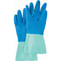 Protector™ Gloves, Size Medium/7/7.5, 13" L, Nitrile/Rubber Latex, Flock-Lined Inner Lining, 28-mil SN794 | Oxymax Inc