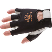 Anti-Impact Left-Hand Glove, X-Small, Goatskin/Split Leather Palm, Hook & Loop Cuff Oxymax Inc