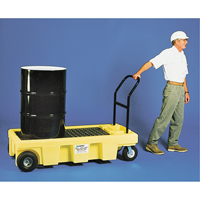Poly-Spillcart™ Cart ATC, 66.5" L x 29" W x 46.9" H, 57 US gal. Spill Cap. SR438 | Oxymax Inc