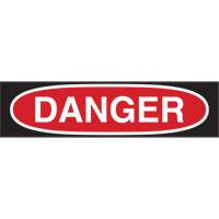 Enseigne «Danger», 7" x 10", Polystyrène, Anglais SW638 | Oxymax Inc