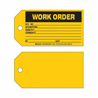 &eacute;tiquette Work Order, Papier, 5-3/4" la x 3" h, Anglais Oxymax Inc