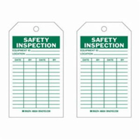 &eacute;tiquettes d'inspection de s&eacute;curit&eacute;, Polyester, 4" la x 7" h, Anglais Oxymax Inc