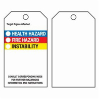 &eacute;tiquettes du droit &agrave; l'information, Polyester, 3" la x 5-3/4" h, Anglais Oxymax Inc