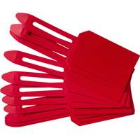 &eacute;tiquettes de cadenassage vierges en plastique, Plastique, 3-1/4" la x 5-4/5" h, Vierge Oxymax Inc