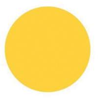 Round Write-On Labels, Circle, 3" L x 3" W, Yellow Oxymax Inc