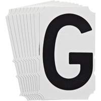 Étiquettes de lettres et chiffres gothiques individuels Quick-Align<sup>MD</sup>, G, 4" h, Noir SZ995 | Oxymax Inc