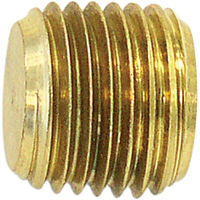 Bouchon de tuyau (t&ecirc;te hexagonale frais&eacute;e), 1/8" dia., Laiton Oxymax Inc