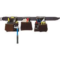 Deluxe Contactor's Tool Belt, Leather, Tan Oxymax Inc