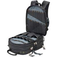 75-Pocket Tool Backpacks, 13" L x 17-1/2" W, Black, Nylon Oxymax Inc