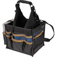 Large Electrical & Maintenance Tool Carrier, Polyester, 23 Pockets, Black Oxymax Inc