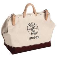 20" Heavy-Duty Tool Bag, Canvas, 1 Pockets, Brown/Natural Oxymax Inc