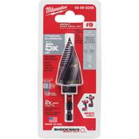 Foret &eacute;tag&eacute; #9 Shockwave Impact Duty, 7/8" - 1-1/8", Incr&eacute;ments de 1/4", Titane Oxymax Inc