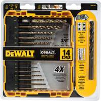 Pilot Point&reg; Industrial Drill Bit Set, 14 Pieces, Cobalt Oxymax Inc