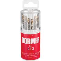 Jobber Drill Bit Set, 13 Pieces, High Speed Steel Oxymax Inc