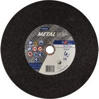 Metal A Chop Saw Cut-Off Wheel, 14" x 3/32", 1" Arbor, Type 01/41, Aluminum Oxide, 4365 RPM Oxymax Inc