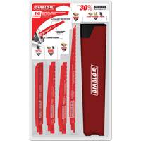 Jeu de lames de scie alternative pour d&eacute;molition du m&eacute;tal et du bois avec clous Oxymax Inc