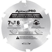 Lame de scie AvantiPro, 7-1/4", 6 dents, Pour B&eacute;ton de fibre Oxymax Inc