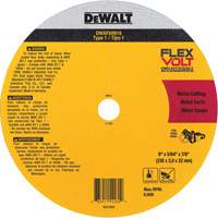 FlexVolt&reg; Metal Cut-Off Wheel, 9-1/16" x 0.078", 22.23 mm Arbor, Ceramic, Type 1 Oxymax Inc