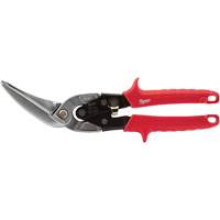 Long-Cut Offset Aviation Snips, 3" Cut Length, Straight/Left Cut Oxymax Inc