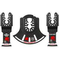 3-Piece Universal Fit Bi-Metal Oscillating Blade Set Oxymax Inc