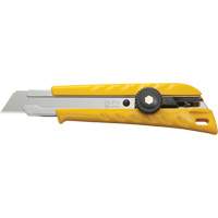 Ratchet Lock Utility Knife with Solid Blade, 18 mm, Stainless Steel Blade Oxymax Inc