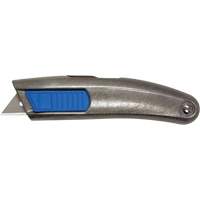 Couteau r&eacute;tractable non peintur&eacute; SECUPRO MEGASAFE, 20 mm, Acier inoxydable, Robuste, Prise en Aluminium Oxymax Inc