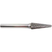 Fraise en carbure conique &agrave; coupe agressive, 3/8" dia., 1/4" Tige, 1-1/16" Prof. de la coupe Oxymax Inc