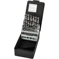 Stub Length Drill Bit Set, 29 Pieces, High Speed Steel Oxymax Inc