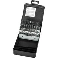 Stub Length Drill Bit Set, 60 Pieces, High Speed Steel Oxymax Inc