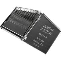 Jobber Length Drill Bit Set, 20 Pieces, High Speed Steel Oxymax Inc