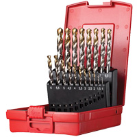 Jobber Length Drill Set, 19 Pieces, High Speed Steel Oxymax Inc