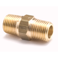 Hex Pipe Nipples, Brass, 1/8", Standard Oxymax Inc