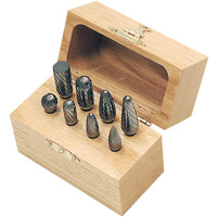 CBK-8 Carbide Bur Set in Wooden Box, 8 Pieces Oxymax Inc