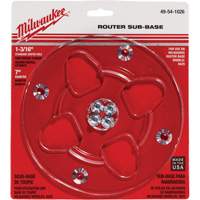 Clear 7" Diameter 1-3/16" Center Hole Sub-Base Oxymax Inc