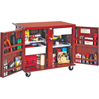 Rolling Work Bench, 43-7/8" W x 38-1/2" H x 26-7/8" D, 21.7 Cubic Feet Capacity Oxymax Inc