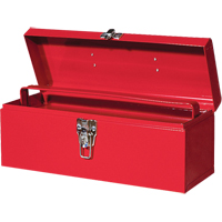 ATB100 Portable Tool Box with Metal Tool Tray, 6" D x 16" W x 6-1/2" H, Red Oxymax Inc