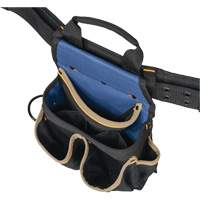 Combin&eacute;s de ceinture &agrave; outils &agrave; 20 pochettes, Polyester, Noir Oxymax Inc