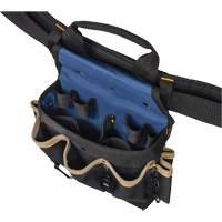 Combin&eacute;s de ceinture &agrave; outils &agrave; 20 pochettes, Polyester, Noir Oxymax Inc