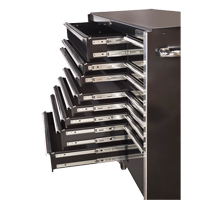 RX Series Rolling Tool Cabinet, 19 Drawers, 72" W x 25" D x 47" H, Black TEQ505 | Oxymax Inc
