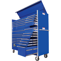 RX Series Rolling Tool Cabinet, 19 Drawers, 72" W x 25" D x 47" H, Blue TEQ506 | Oxymax Inc