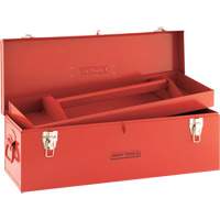 Tool Box, 10-3/4" D x 25-1/2" W x 10" H, Red Oxymax Inc