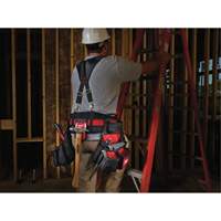 Contractor Work Belt With  Suspension Rig, Nylon, Black Oxymax Inc
